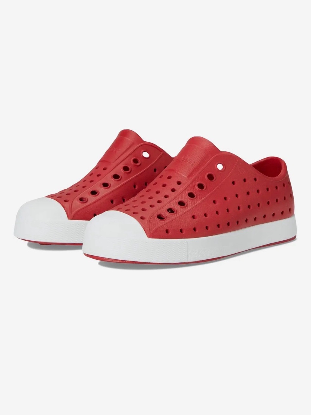 Native Shoes Kids Red Slip-On Perforated Sneakers